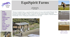 Desktop Screenshot of equispiritfarms.com